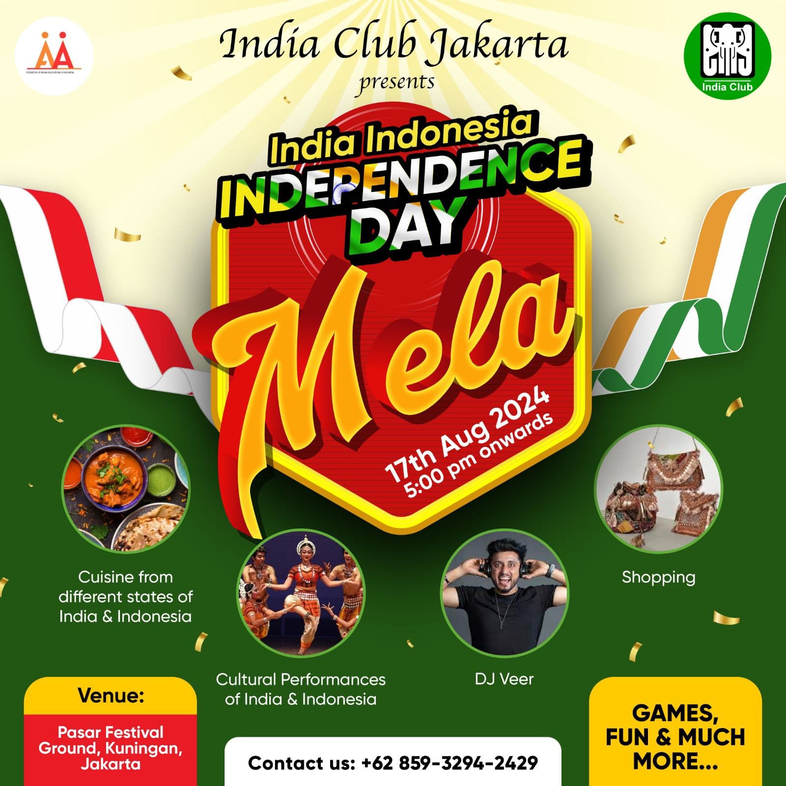 INDIA INDONESIA INDEPENDENCE DAY