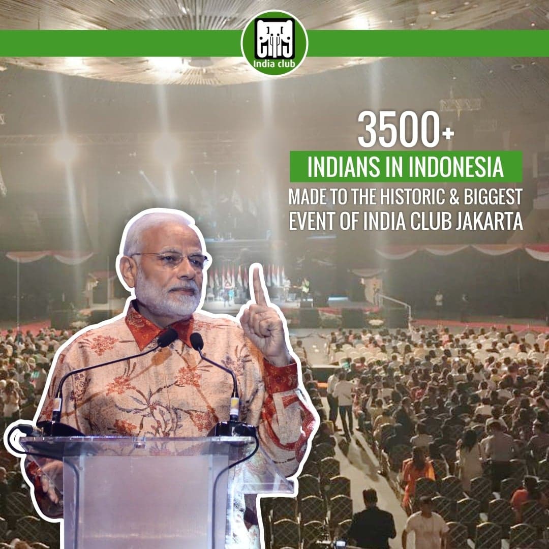 3500+ Indians in Indonesia - Narendra Modi